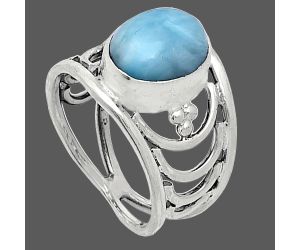 Larimar (Dominican Republic) Ring size-6 SDR243196 R-1379, 8x10 mm