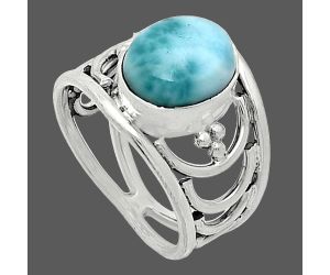 Larimar (Dominican Republic) Ring size-6 SDR243197 R-1379, 8x10 mm