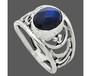 Blue Labradorite Checker Ring size-7 SDR243198 R-1379, 8x10 mm