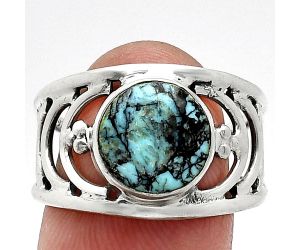 Lucky Charm Tibetan Turquoise Ring size-8.5 SDR243209 R-1379, 10x10 mm