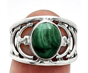 Malachite Eye Ring size-7 SDR243213 R-1379, 8x10 mm