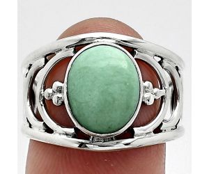 Variscite Ring size-7.5 SDR243215 R-1379, 9x11 mm