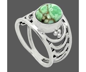 Australian Variscite Ring size-7 SDR243217 R-1379, 8x10 mm