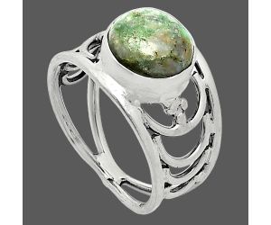 Utah Variscite Ring size-8.5 SDR243218 R-1379, 10x10 mm