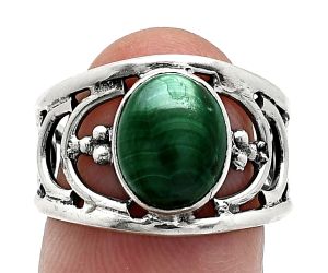 Malachite Eye Ring size-7 SDR243221 R-1379, 8x10 mm