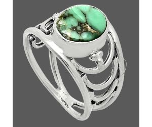 Natural Rare Turquoise Nevada Aztec Mt Ring size-8.5 SDR243227 R-1379, 9x11 mm