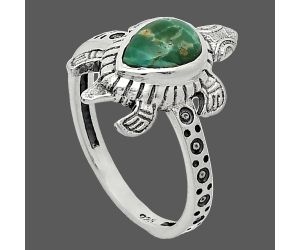 Tortoise - Australian Variscite Ring size-8 SDR243244 R-1076, 6x8 mm