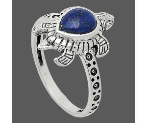 Tortoise - Lapis Lazuli Ring size-8.5 SDR243255 R-1076, 6x8 mm