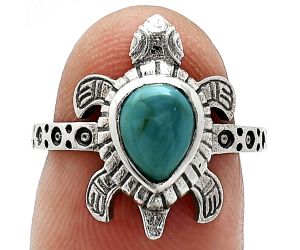 Tortoise - Natural Rare Turquoise Nevada Aztec Mt Ring size-6 SDR243257 R-1076, 6x8 mm