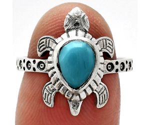 Tortoise - Natural Rare Turquoise Nevada Aztec Mt Ring size-7 SDR243298 R-1076, 6x8 mm