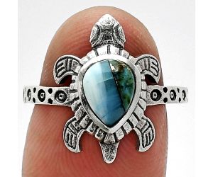 Tortoise - Spiny Oyster Turquoise Ring size-7.5 SDR243303 R-1076, 6x8 mm