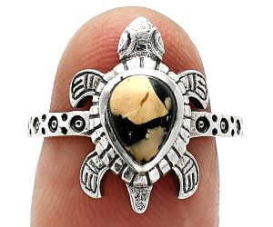 Tortoise - Maligano Jasper Ring size-7 SDR243308 R-1076, 6x8 mm