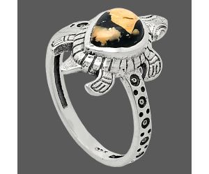 Tortoise - Maligano Jasper Ring size-7 SDR243308 R-1076, 6x8 mm