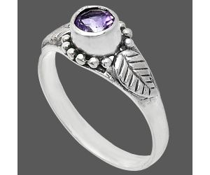 African Amethyst Ring size-7 SDR243514 R-1404, 5x5 mm