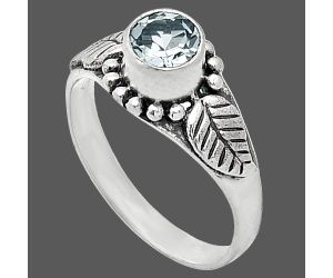 Sky Blue Topaz Ring size-6 SDR243530 R-1404, 5x5 mm