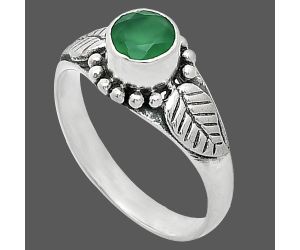 Green Onyx Ring size-6 SDR243549 R-1404, 5x5 mm