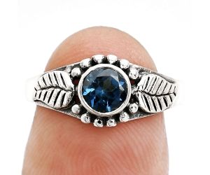 London Blue Topaz Ring size-7 SDR243556 R-1404, 5x5 mm