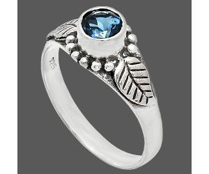 London Blue Topaz Ring size-7 SDR243556 R-1404, 5x5 mm