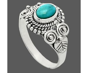 Sleeping Beauty Turquoise Ring size-7.5 SDR243576 R-1280, 7x5 mm