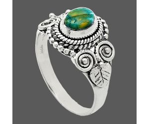 Spiny Oyster Turquoise Ring size-7 SDR243583 R-1280, 7x5 mm