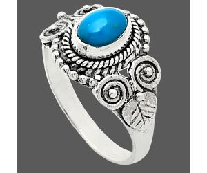 Sleeping Beauty Turquoise Ring size-7 SDR243585 R-1280, 7x5 mm