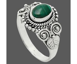 Malachite Eye Ring size-7 SDR243588 R-1280, 7x5 mm