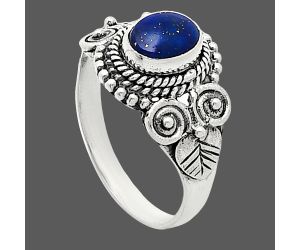 Lapis Lazuli Ring size-7 SDR243600 R-1280, 7x5 mm