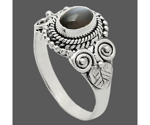 Srilankan Moonstone Ring size-7.5 SDR243609 R-1280, 7x5 mm