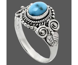 Sleeping Beauty Turquoise Ring size-7.5 SDR243618 R-1280, 7x5 mm