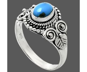 Egyptian Turquoise Ring size-8 SDR243621 R-1280, 7x5 mm