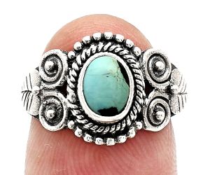 Lucky Charm Tibetan Turquoise Ring size-7 SDR243622 R-1280, 7x5 mm