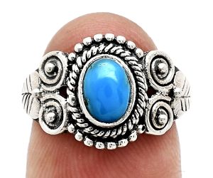 Sleeping Beauty Turquoise Ring size-7 SDR243623 R-1280, 7x5 mm