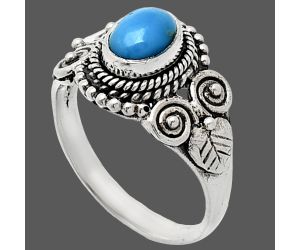 Sleeping Beauty Turquoise Ring size-7 SDR243623 R-1280, 7x5 mm