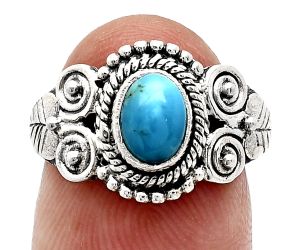 Sleeping Beauty Turquoise Ring size-7.5 SDR243630 R-1280, 7x5 mm