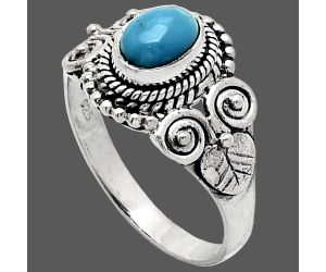 Sleeping Beauty Turquoise Ring size-7.5 SDR243630 R-1280, 7x5 mm