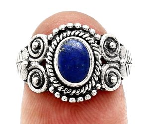 Lapis Lazuli Ring size-7 SDR243632 R-1280, 7x5 mm