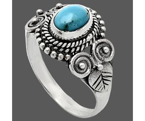 Sleeping Beauty Turquoise Ring size-7 SDR243635 R-1280, 7x5 mm