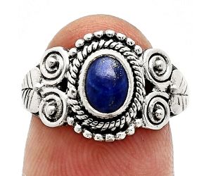 Lapis Lazuli Ring size-8 SDR243640 R-1280, 7x5 mm