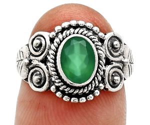 Green Onyx Ring size-7 SDR243672 R-1280, 7x5 mm