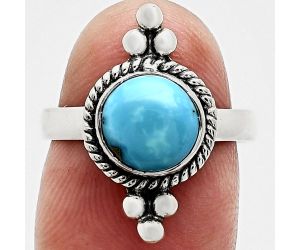 Kingman Turquoise With Pyrite Ring size-7 SDR243688 R-1127, 8x8 mm