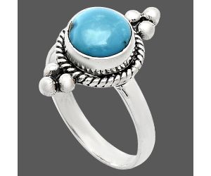 Kingman Turquoise With Pyrite Ring size-7 SDR243688 R-1127, 8x8 mm