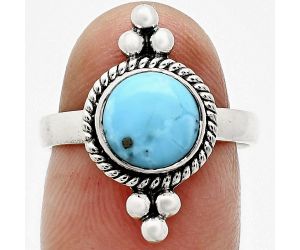 Kingman Turquoise With Pyrite Ring size-7 SDR243696 R-1127, 8x8 mm