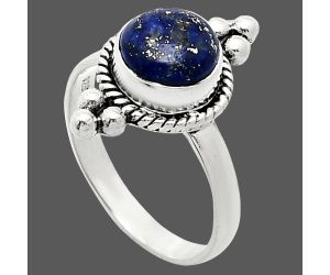 Lapis Lazuli Ring size-8 SDR243697 R-1127, 8x8 mm