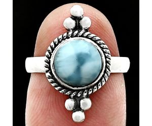 larimar (Dominican Republic) Ring size-6 SDR243727 R-1127, 8x8 mm