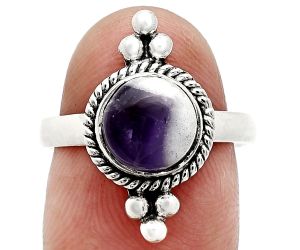 Chevron Amethyst Ring size-7 SDR243731 R-1127, 8x8 mm