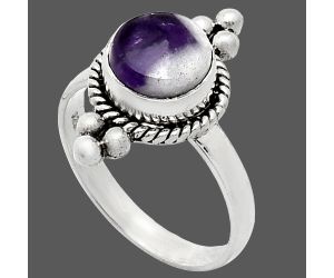 Chevron Amethyst Ring size-7 SDR243731 R-1127, 8x8 mm