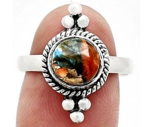 Spiny Oyster Turquoise Ring size-8.5 SDR243738 R-1127, 8x8 mm