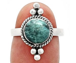 Natural Rare Turquoise Nevada Aztec Mt Ring size-7.5 SDR243743 R-1127, 8x8 mm