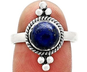 Lapis Lazuli Ring size-8 SDR243746 R-1127, 8x8 mm