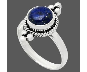 Lapis Lazuli Ring size-8 SDR243746 R-1127, 8x8 mm